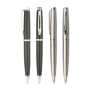 Office stationery advertising ballpoint pen engrave logo stainless steel pen